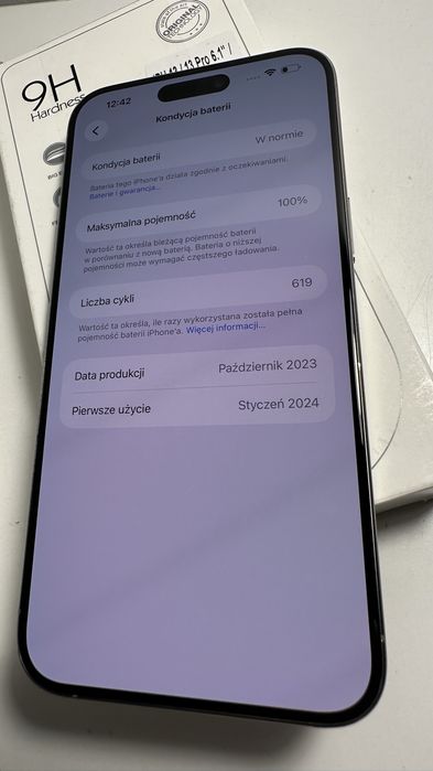 iPhone 15 PRO Max Natural Titanium 256GB GWARANCJA bateria 100%
