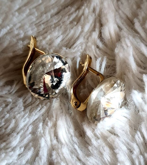 Kolczyki cyrkonia stal chirurgiczna