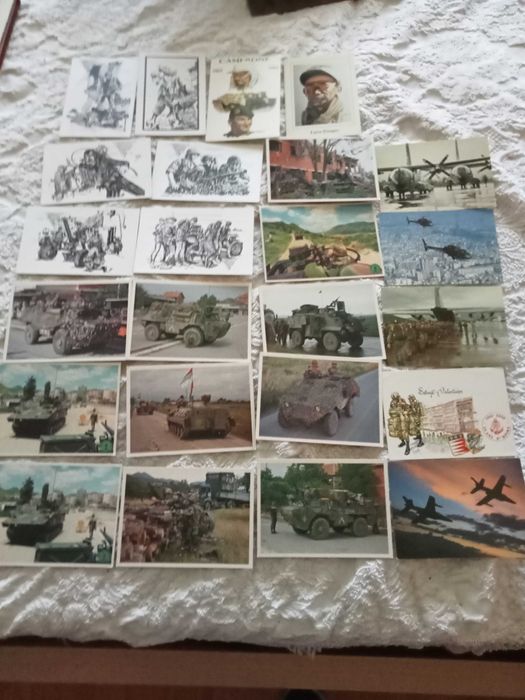 2 livros militares paraquedistas e guerra Vietname +postais militares