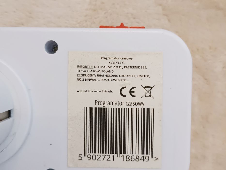 Programator czasowy - nowy  YTS - G  .