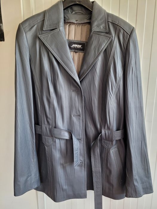 Kurtka damska skórzana z odpinanym ocieplaczem, XXXL, wyprzedaż