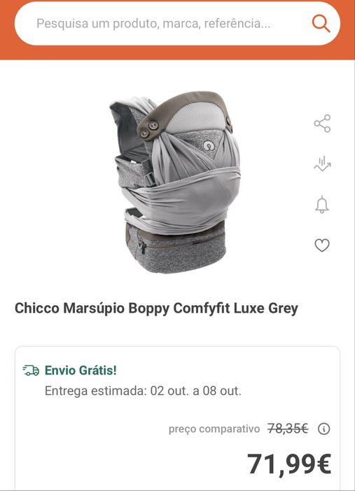 Porta bebés Boppy Comfyfit Luxe