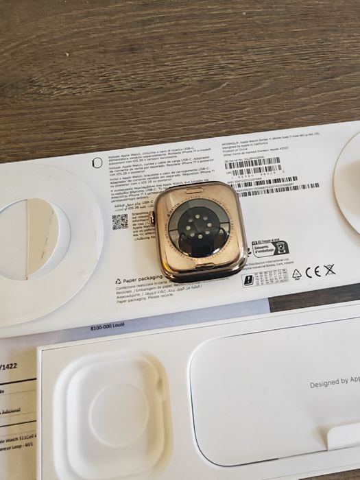 Apple Watch Serie 11 46MM Titanium Gold Cel+ GPS Semi-novo  C/Garantia Aceito Retomas