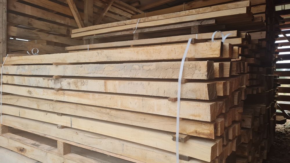 Kantówka dębowa 8x8 palisada dąb buk