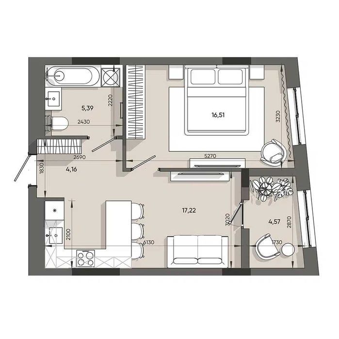 Продаж 1к квартири по вул. Пластова ЖК Orlan Residents