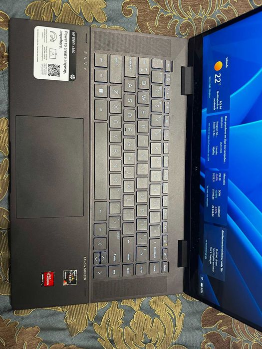 HP Envy x360 15" Convertible | Ryzen 5 5625U | 8GB RAM | SSD 256GB | Ecrã Tátil