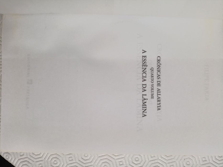 Crónicas de Allaryia - A Essência da Lâmina, 4° volume da coleção