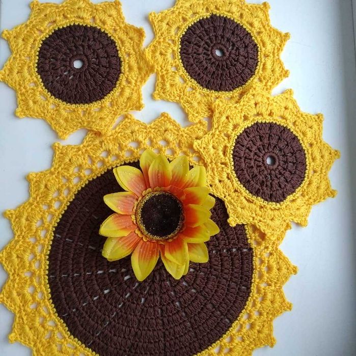 Вязаные салфетки