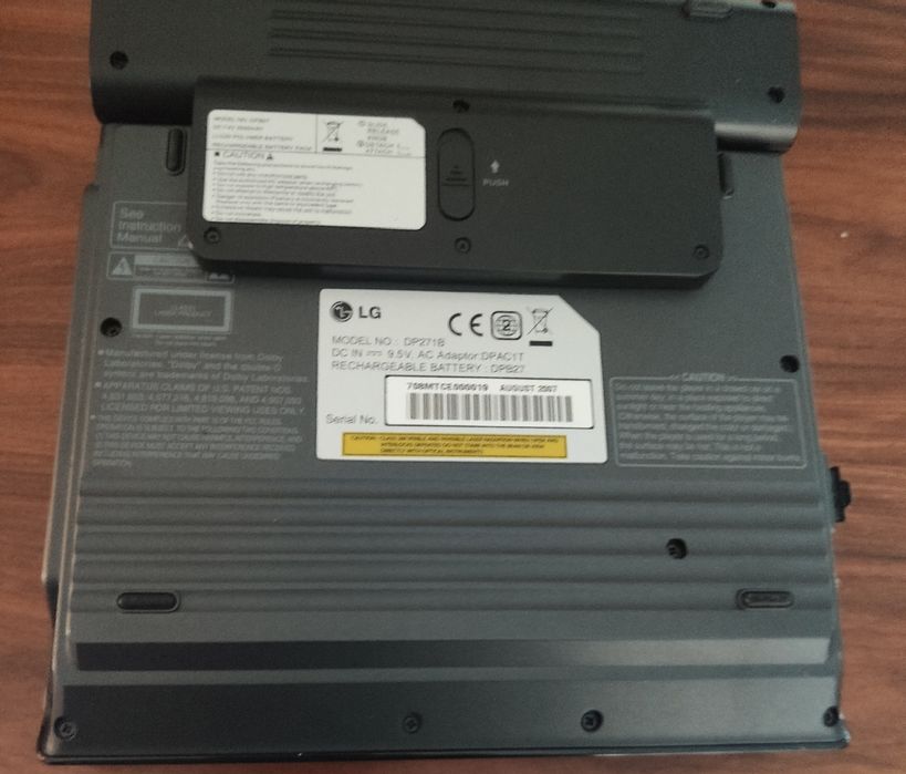 Leitor DVD portátil LG