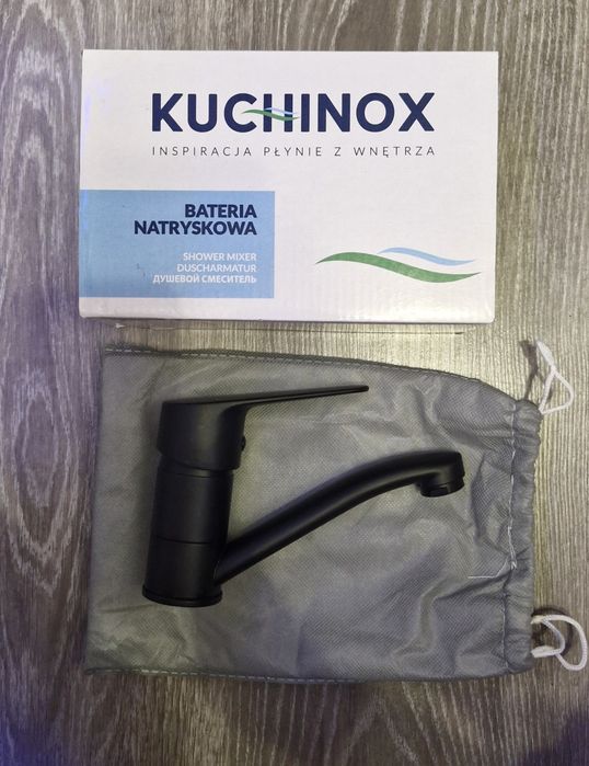 Bateria natryskowa KUCHINOX – czarny mat
