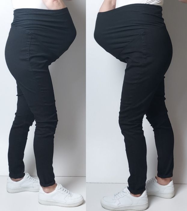 H&M MAMA_jeansy ciążowe Jegginsy_L L72cm