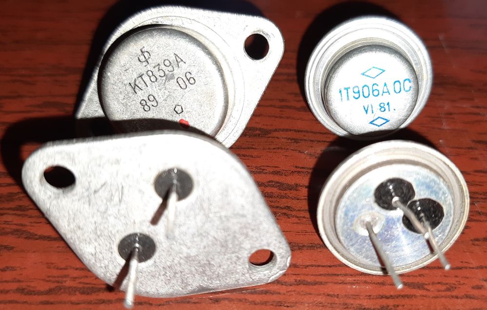 Транзистор КТ808ГМ, КТ812А, КТ827Б, КТ839А, 1Т906А, Диод Д1007
