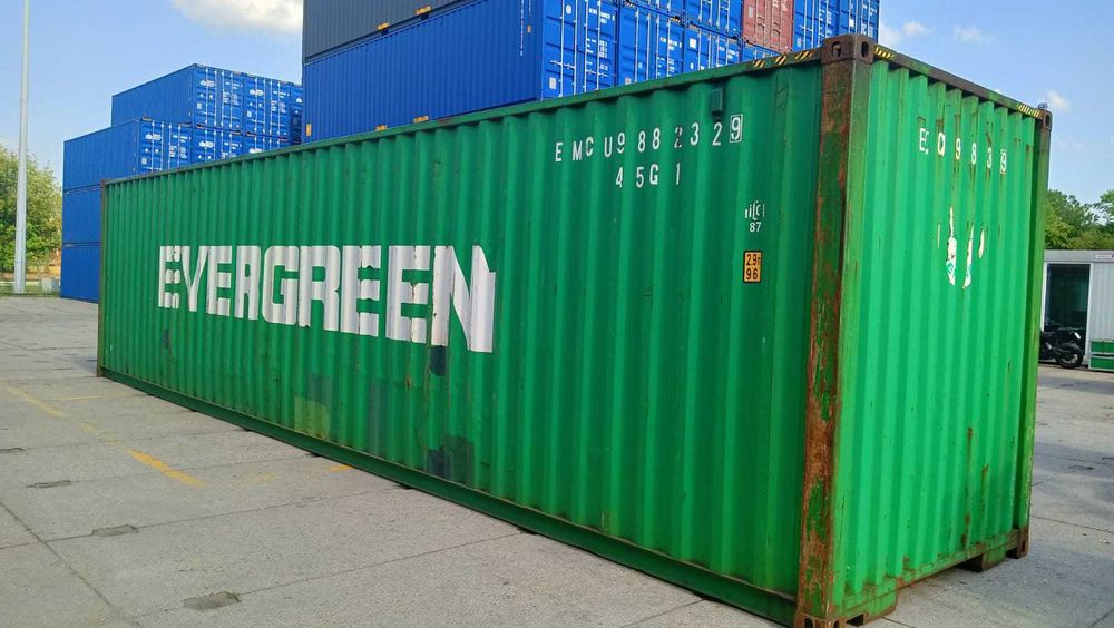 Kontener morski magazynowy 12 metrowy używany szczelny 40 HC - PK