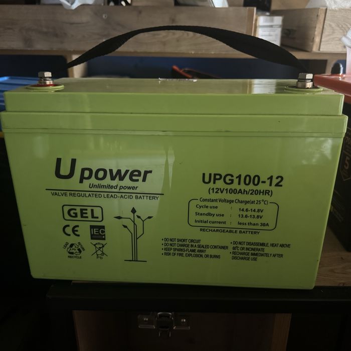 Акумулятор гелевий U-power UPG-100 GEL 12V-100Ah/10Hr