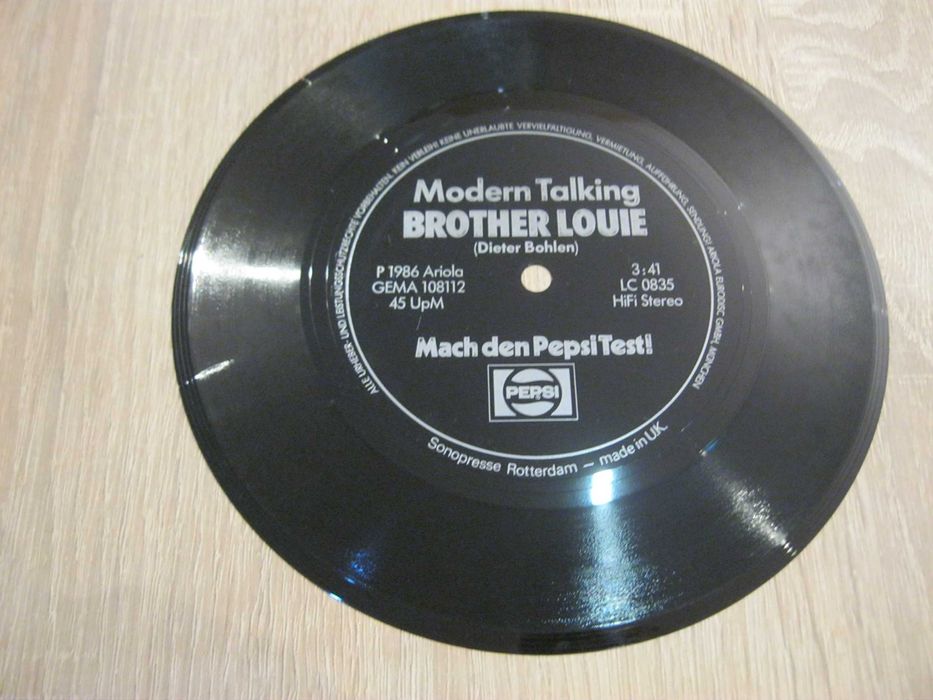 Pocztówka dziękowa Modern Talking -Brother Louie /1986r.