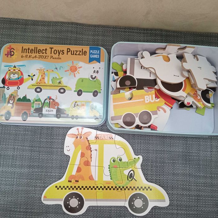 Пазли з картону, для найменших