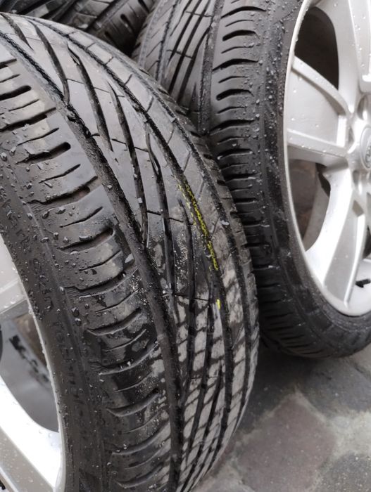 Sprzedam  letnie opony z alufelgami. kia.