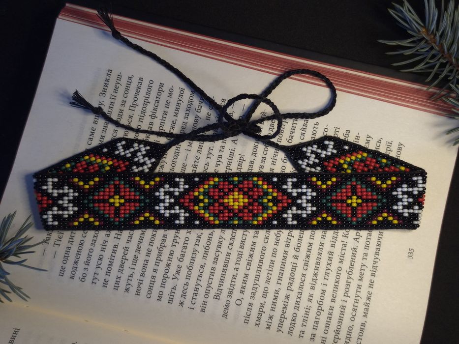 Стрічковий гердан | Чокер з бісеру | Ручна робота