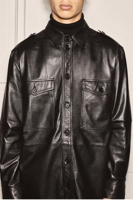 Koszula skórzana. 100% skóra. Rozmiar XL. Zara Srpls.