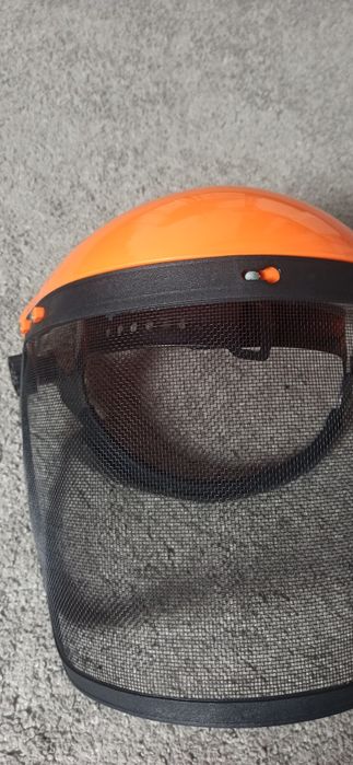 Kask przyłbica ochronna PCV z siateczką