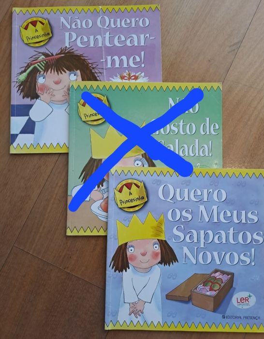 3 livros da coleção " A princesinha"
