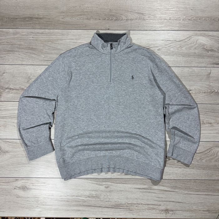 Кофта Світшот Polo Ralph Lauren Half-Zip 1/4 Сірий, факт XXL, оригінал