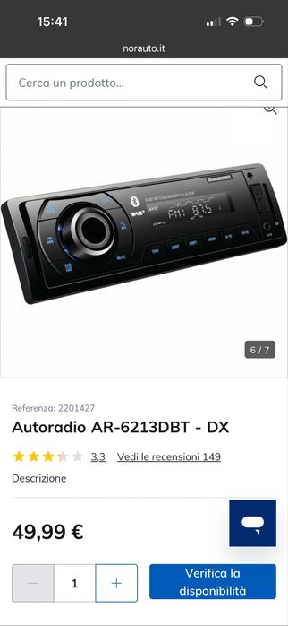 Radio Bluetooth DX AR-6213 BT