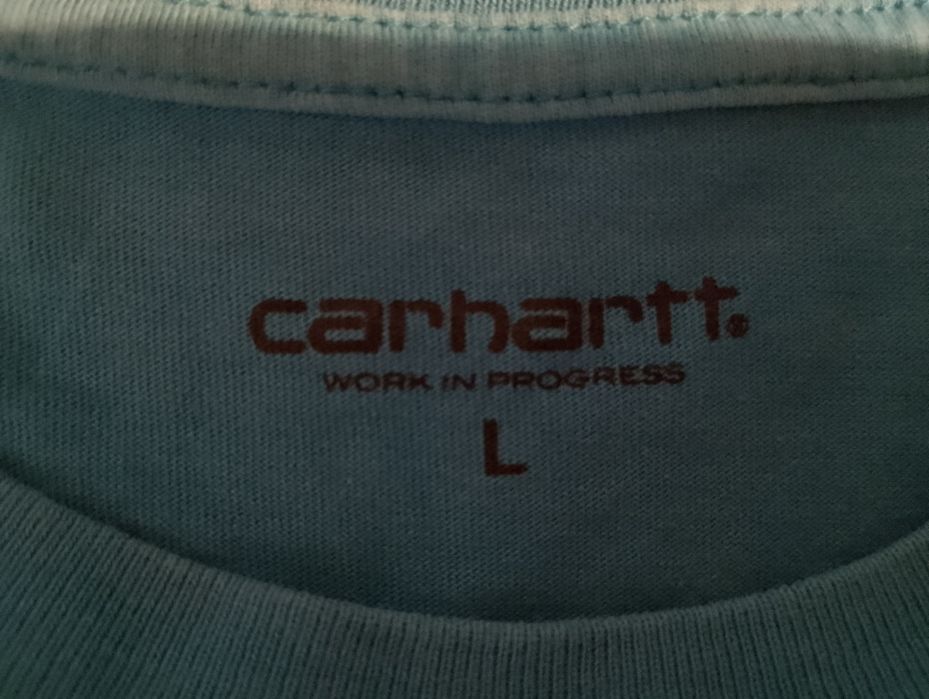 блакитна футболка Carhartt