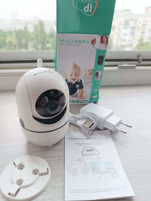 1080P, HD Smart камера Wi-Fi, комнатная, видеоняня, icam365, НОВАЯ