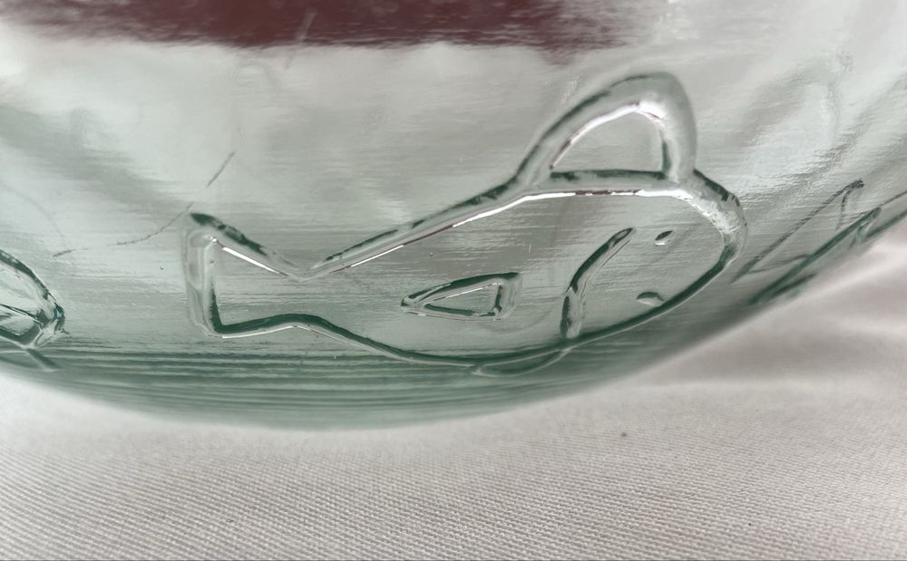 Prato de vidro Pescanova com peixes,anos 60428623548824299522