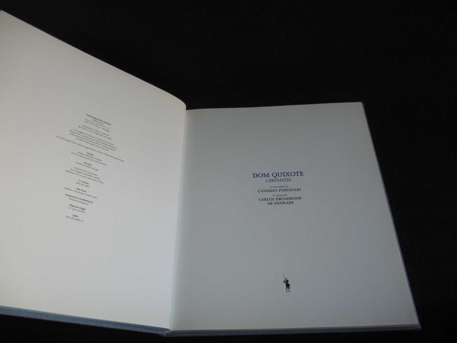 Livro Dom Quixote Cervantes Cândido Portinari Carlos Drummond de Andrade 1ª edição 2005