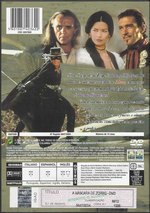 A Máscara de Zorro (1998)