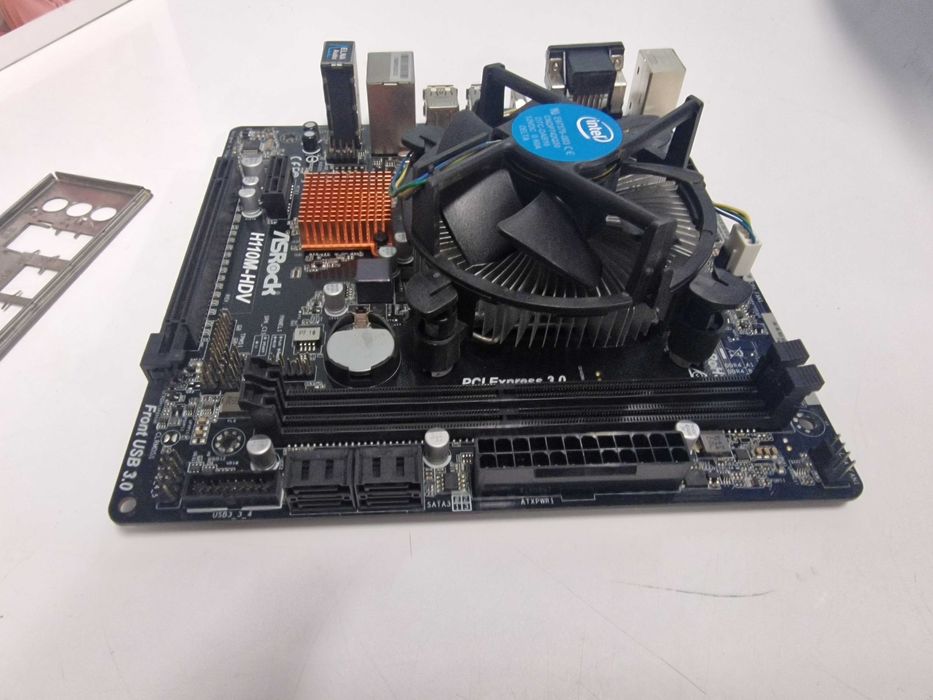 Płyta główna h110m-hdv + intel G4560
