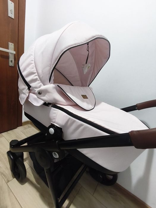 Wózek 3w1 jasny róż