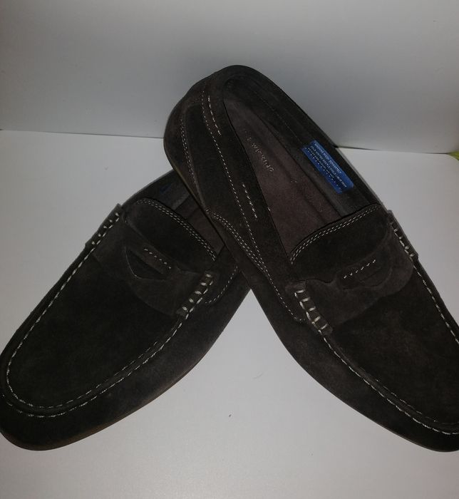 Макасины замшевые. Лоферы Rockport.