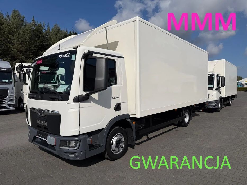 MAN TGL 8.190 JAK NOWY DMC 8800 KG KONTENER WINDA KONTRAKT SERWIS MAN DE  1. właściciel, sprowadzony z Niemiec, DMC 8800 KG LUB 7490 KG