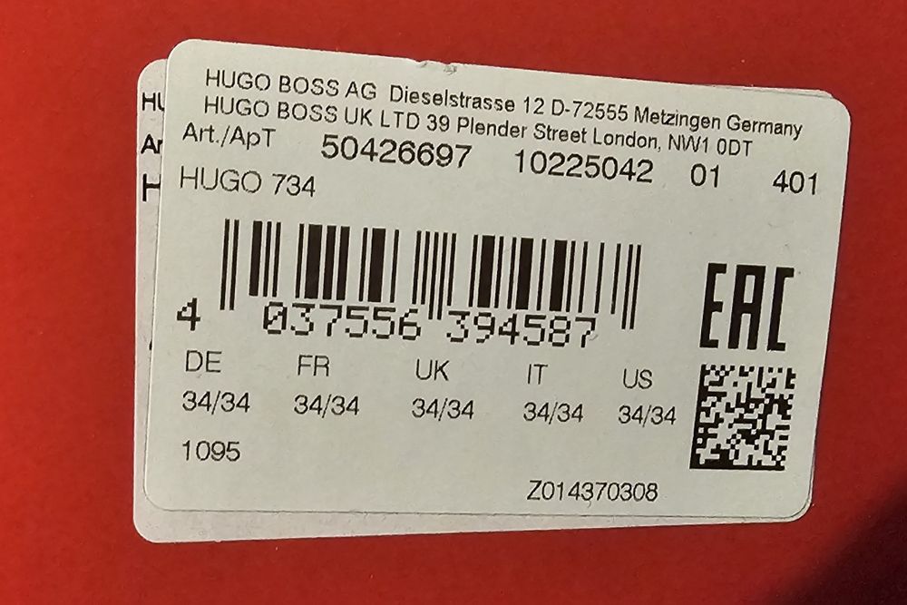 Męskie Jeansy Hugo Boss Slim Fit 34/34