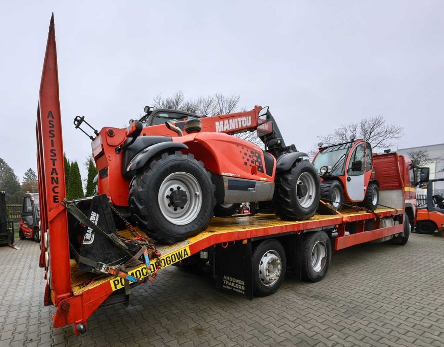 Wózek widłowy ładowarka teleskopowa z operatorem / usługi Manitka