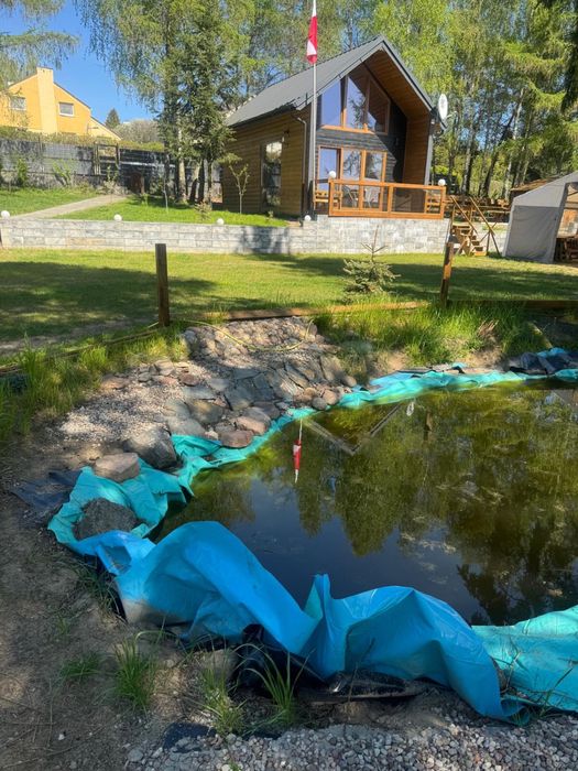 Domek letniskowy z jacuzzi i sauną nad jeziorem