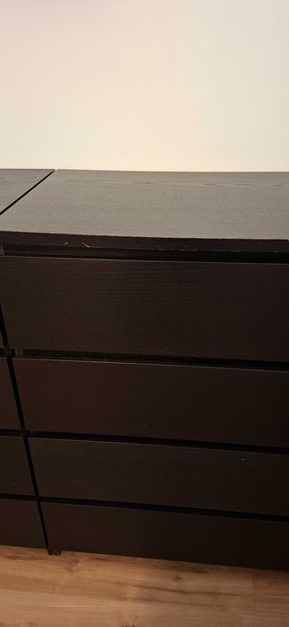 2 Cómodas Carvalho 4 gavetas MALM 70€ (total)