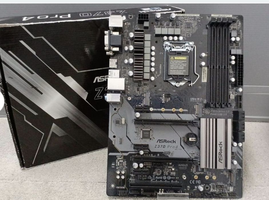 ігровий комплект Intel Core i5-8600K + ASRock Z370 Pro4 + Башта 4 трубки