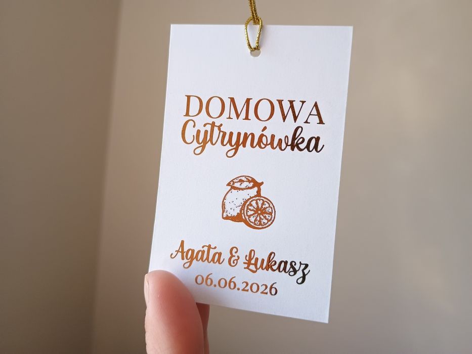 Zawieszki na butelkę  Cytrynówka
