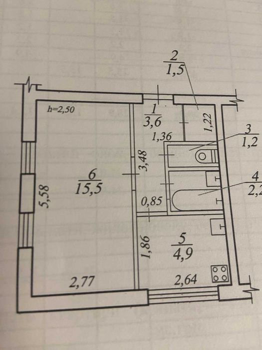 Продам 1 к.квартира на 12 квартале