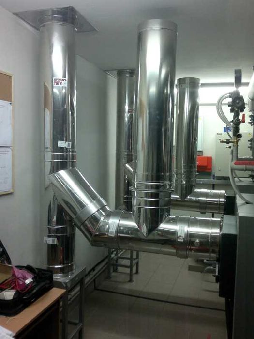 Димохід двостінний сендвіч труба утеплений нержавійка котла камін овал