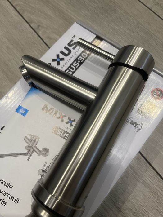 Mixxus (SUS304) | Одноважільний змішувач для умивальника | нержавійка