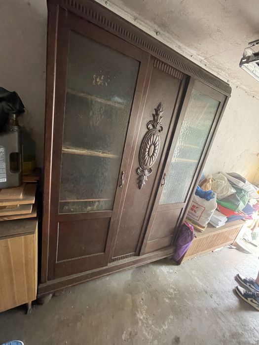 Szafa Witryna Witrynka przedwojenna Antyk drewniana