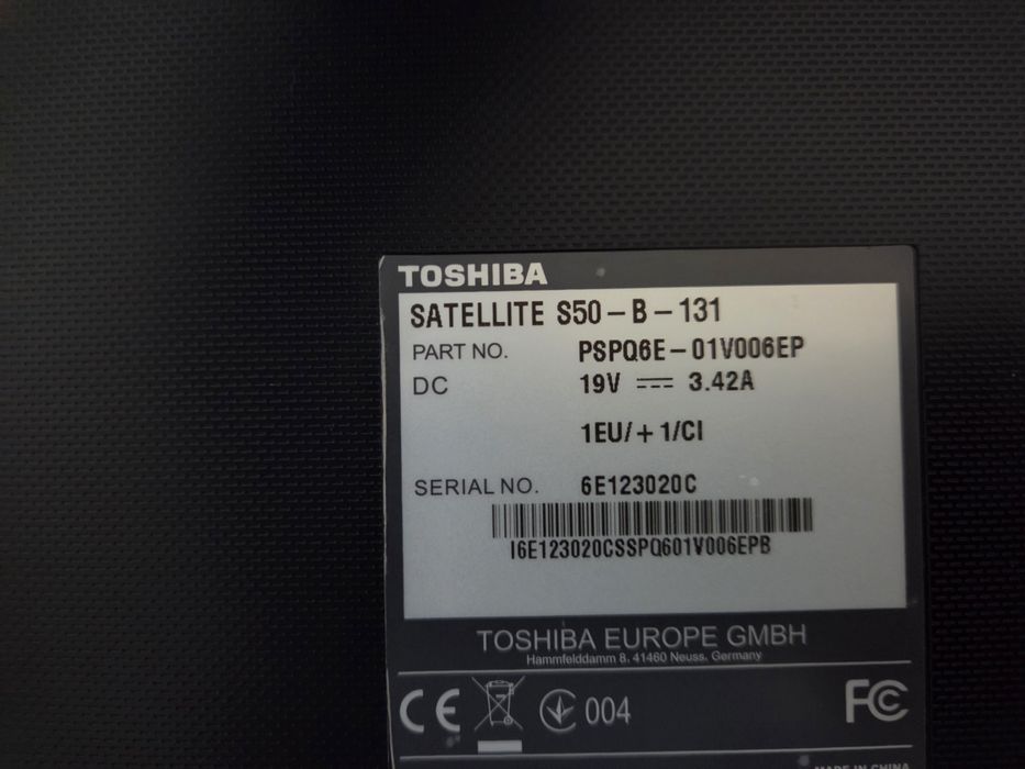 Portátil Toshiba Satellite S50