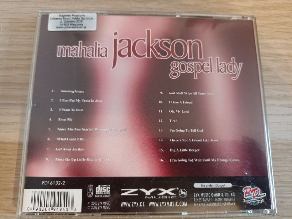 Mahalia Jackson "Gospel Lady" płyta CD