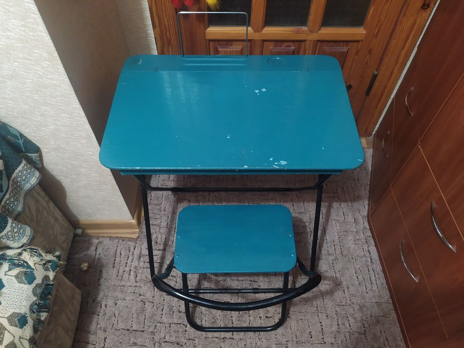 Парта учнівська дитяча, розкладна, стілець (1-5 клас)