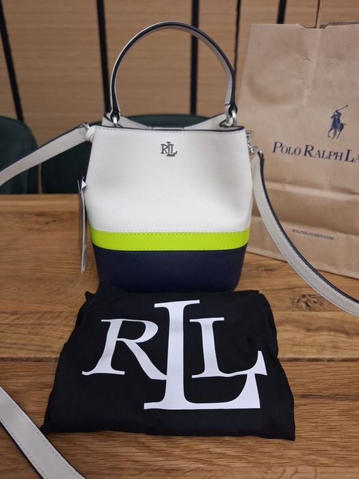 Lauren Ralph Lauren, damska skórzana torebka typu worek
